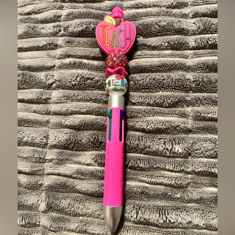 Colorful Teacher-Themed Pen